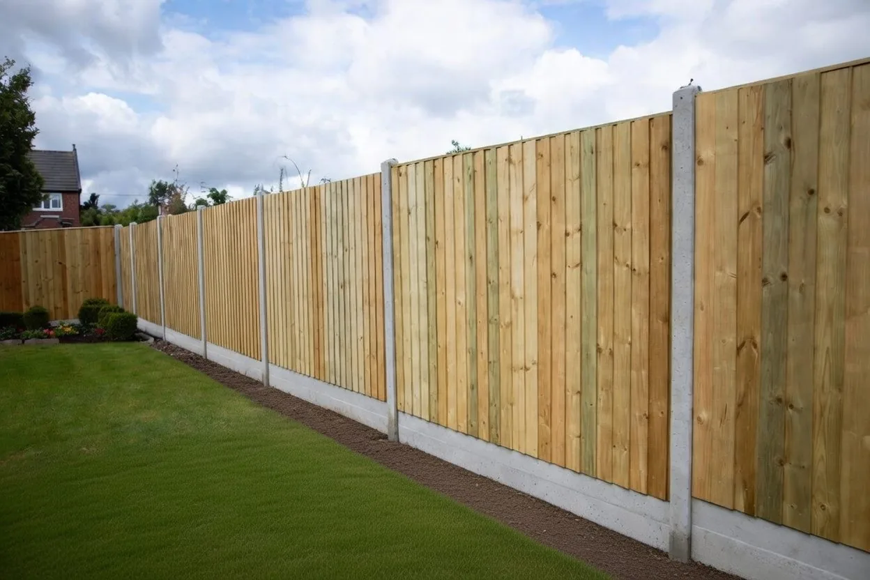 Fence after replacement