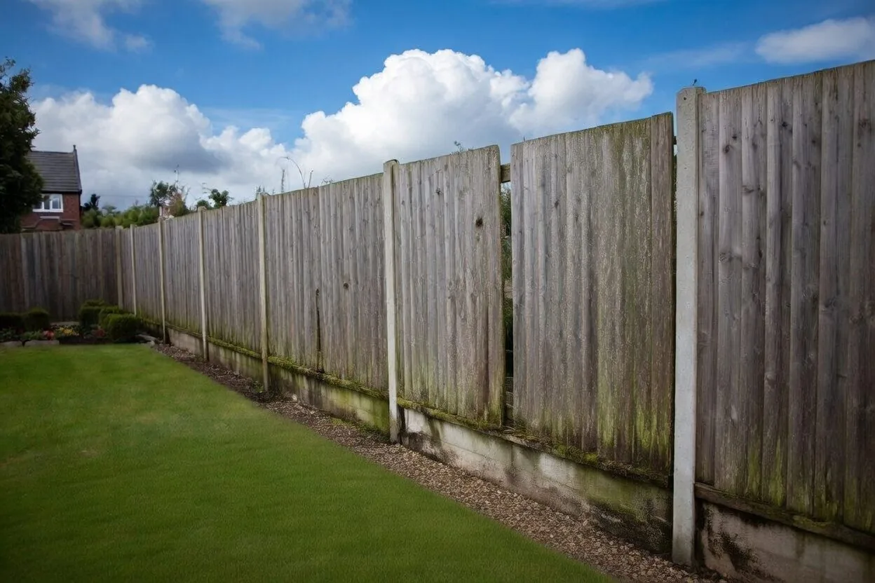 Fence before replacement
